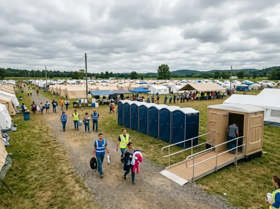 Portable Toilets — Disaster Relief Camp