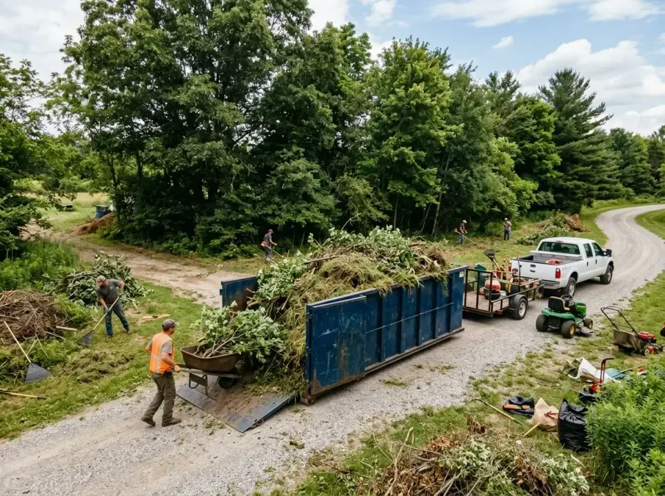 Roll-off Dumpster — Landscaping